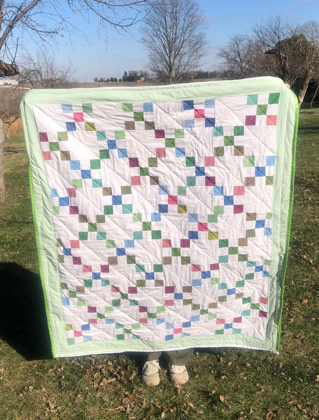 Rainbow Trout Engagement Quilt, Quilted Cotton, 2023